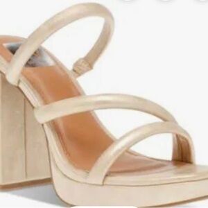 Dolce Vita Gold Strappy Heels